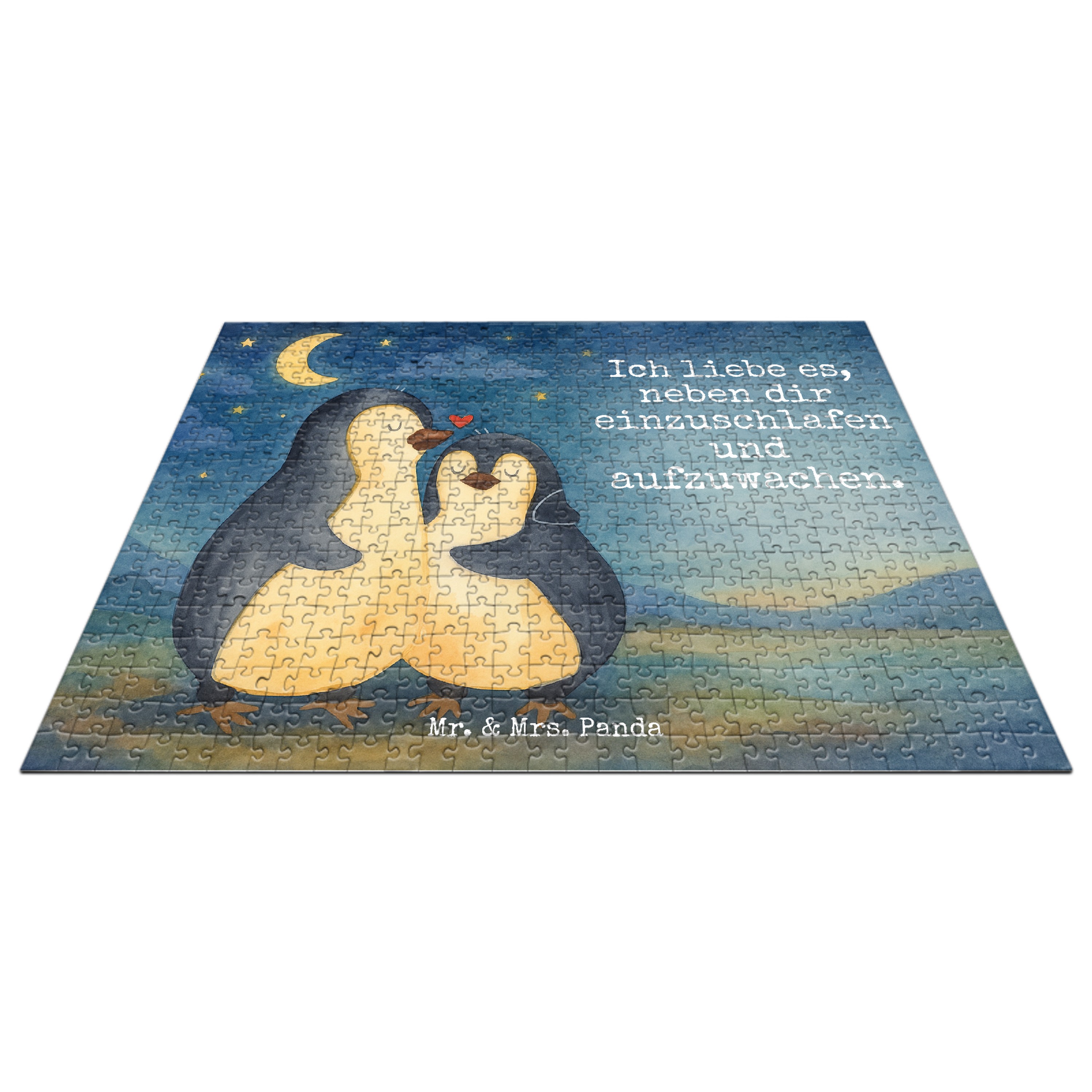 Puzzle Pinguine Einschlafen Design - Geschenk Partner Freund Liebe - Bild 8 von 10