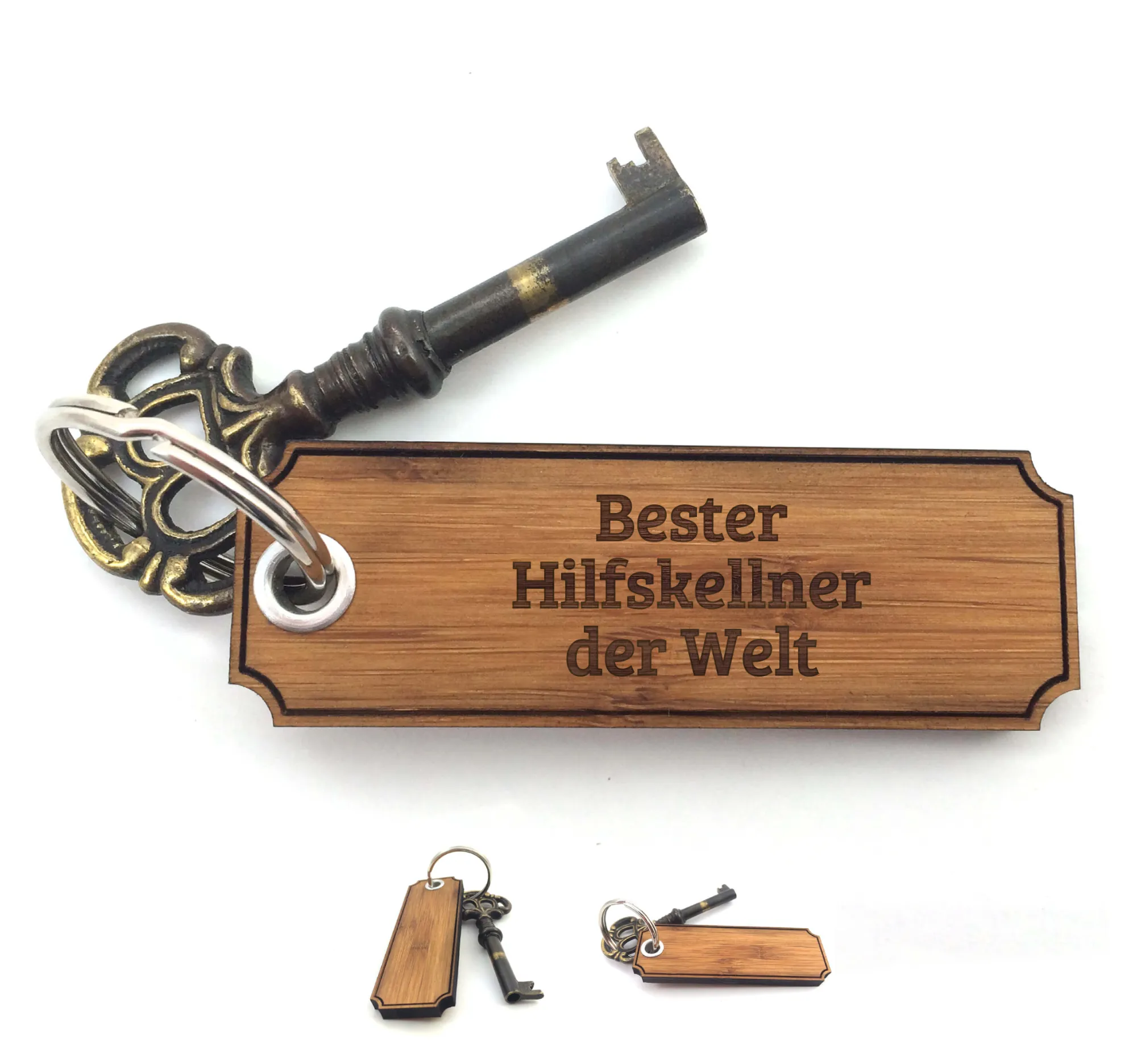 Schlüsselanhänger Hilfskellner - Geschenk Berufsschule Glücksbringer Schenken - Bild 1 von 1